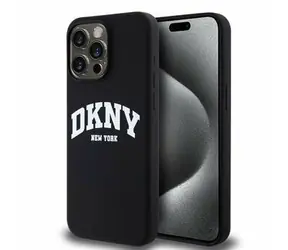 DKNY Liquid Silicone Arch Logo MagSafe Backcover für Apple iPhone 14 Pro Max Schwarz