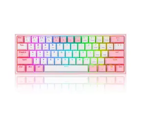 Redragon K616 RGB Fizz Pro Rotgrau / Gaming-Tastatur / Mechanisch / Rote Schalter / USB / 2,4 GHz Funk / Bluetooth / US-Version / Angebot