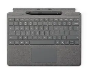 Microsoft Surface Pro Signature Keyboard + Pen 2024 (ENG) Platinum / Tastatur für Surface Pro / Stift / UK-Layout 