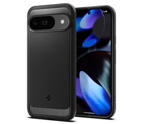 Spigen Rugged Armor Schutzhülle für Google Pixel 9 Pro/Pixel 9 mattschwarz