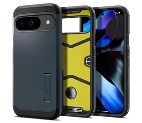 Spigen Tough Armor Schutzhülle für Google Pixel 9 Pro/Pixel 9, Metallschiefer