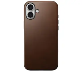 Nomad Modern Leather Case Lederhülle für Apple iPhone 16 PLUS braun