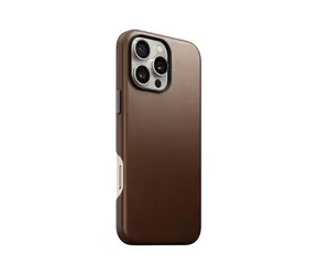 Nomad Traditional Leather Case Lederhülle für Apple iPhone 16 Pro braun