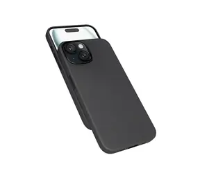 Epico Mag+ Lederhülle Rückseite mit MagSafe für iPhone 15 PLUS schwarz
