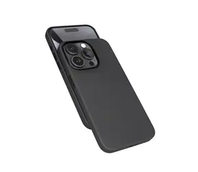 Epico Mag+ Lederhülle Rückseite mit MagSafe für iPhone 15 Pro Max schwarz