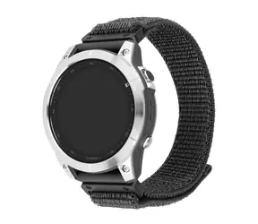 FIXED Nylon-Sportarmband für Garmin QuickFit 22 mm, dunkelgrau