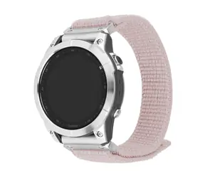 FIXED Nylon-Sportarmband für Garmin QuickFit 22 mm, Roségold