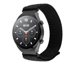 FIXED Nylon-Sportarmband mit Schnellverschluss 20 mm für Smartwatch schwarz