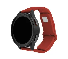 FIXED Satz Silikonbänder Sportliches Silikonarmband mit Schnellverschluss 22 mm für Smartwatch rot