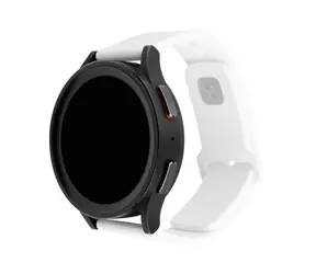 FIXED Satz Silikonbänder Sportliches Silikonarmband mit Schnellverschluss 20 mm für Smartwatch weiß