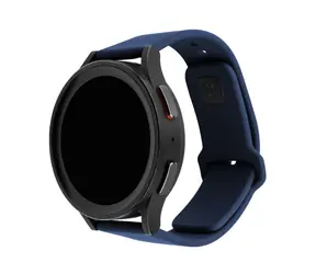 FIXED Satz Silikonbänder Sportliches Silikonarmband mit Schnellverschluss 20 mm für Smartwatch blau