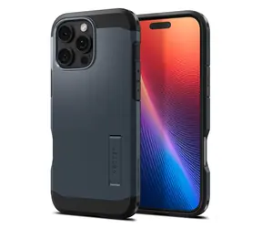 Spigen Tough Armor MagSafe Schutzhülle für Apple iPhone 16 Pro Max, Metallschiefer