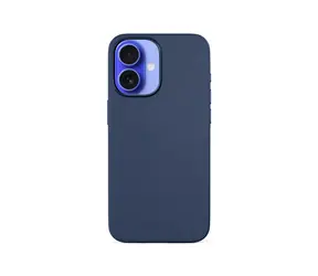 Epico Mag+ Lederschutzhülle mit MagSafe für Apple iPhone 16 blau