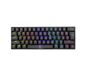 White Shark GK-2022 SHINOBI schwarz / Gaming-Tastatur / mechanisch / BRAUNER Schalter / US-Layout / USB / LED