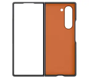 Samsung Schutzhülle aus veganem Leder für Samsung Galaxy Z Fold 6 grau