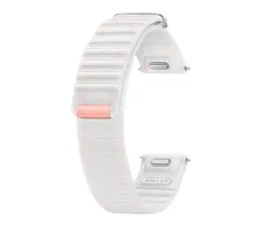 Samsung Stoffarmband (S/M) für Samsung Galaxy Watch 7 rosa-weiß