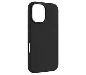 FIXED MagFlow-Rückseite mit MagSafe-Halterung für Apple iPhone 16, Schwarz