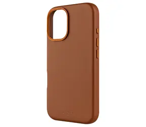 FIXED MagLeather-Lederrückseite mit MagSafe-Halterung für Apple iPhone 16, braun