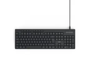 HAMA CK-200 Tastatur schwarz / kabelgebunden / USB-A/C / 1,8 m / CZ & SK