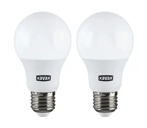 Xavax LED-Leuchtmittel 2 Stück / E27-Fassung / 806 lm (ersetzt 60 W) / warmweiß