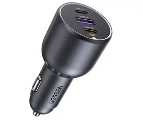 Ugreen 35025 130W 3- Port Schnellladegerät / Autoladegerät / 130 W / 2x USB-C / 1x USB-A 