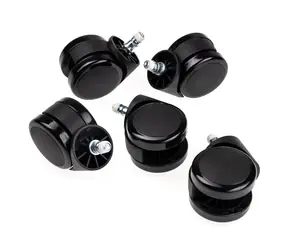 noblechairs Rollen für Hartböden V2 - 60 mm / automatische Feststellfunktion / für EPIC & ICON & HERO & Legend Stühle