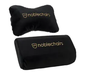noblechairs Schwarz-goldenes Kissenset / für EPIC & ICON & HERO & Legend Stühle