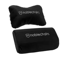 noblechairs Schwarz-weißes Kissenset / für EPIC & ICON & HERO & Legend Stühle