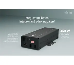 i-TEC USB-C/USB-A Metall-Lade- und Daten-HUB / 20x USB-C / 360W