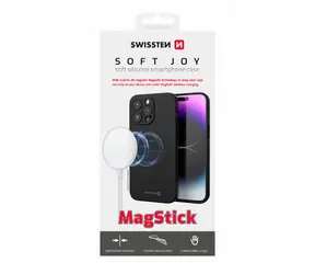 Swissten SOFT JOY MagStick Hülle für Apple iPhone 16 schwarz