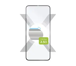 FIXED Schutzglas Full-Cover für Honor X6b / Verklebung über das gesamte Display / Schwarz