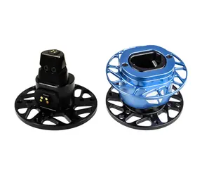 Cube Controls QRX Full Set blau / Magnetischer Schnellspanner mit USB-Durchgang / 50,8-70 mm