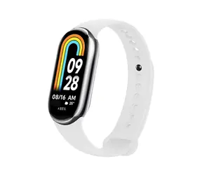 FIXED Silikonarmband Silikonarmband für XIAOMI Mi Band 8/ SMART Band 9 weiß