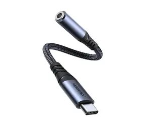 Joyroom SY-C01 Audio-Adapter USB-C (M) - Klinke 3,5 mm (F) schwarz 