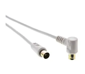 Sencor SAV 169-025W Antennen-Koaxialkabel MF 90° 2,5m