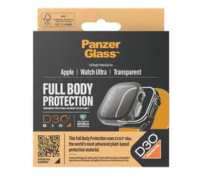PanzerGlass Full Body D3O gehärtetes Glas für Apple Watch Ultra/Ultra 2 transparent