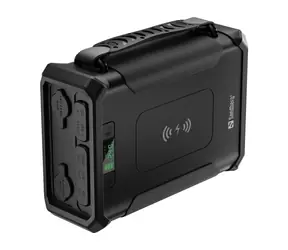 Sandberg Survivor Powerbank 8in1 schwarz / Taschenlampe / 96000mAh / 2x USB-A / USB-C / IPX4