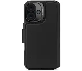 Decoded Leather Abnehmbare Wallet abnehmbare Lederhülle für Apple iPhone 16 schwarz