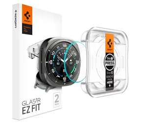 Spigen Glass tR EZ Fit 2 Pack gehärtetes Glas für Samsung Galaxy Watch Ultra / 2 Stück