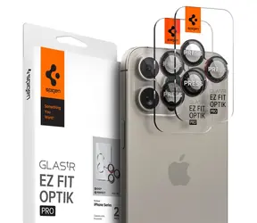 Spigen Glass tR EZ Fit Optik Pro 2er-Pack Ls-Kameraschutzglas für Apple iPhone 16/15/14 Pro & 16/15/14 Pro Max