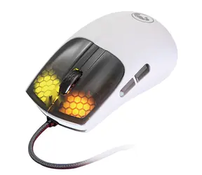 Marvo M727 weiß / optische Gaming-Maus / 12000 DPI / RGB / USB / 1,6 m