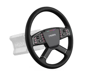 Moza TSW Truck Wheel Lenkrad schwarz / Rennlenkrad für LKW / 40 cm / 18 Tasten 