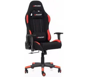Mercury MRacer Gamingstuhl schwarz-roter Stoff / 127-136cm / Stoff / 120 kg