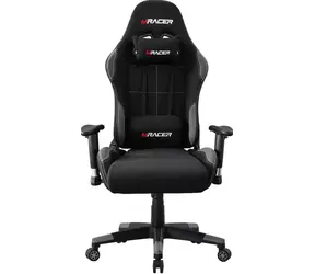 Mercury MRacer Gamingstuhl schwarz-grauer Stoff / 127-136cm / Stoff / 120 kg