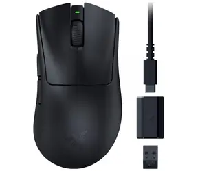 Razer DeathAdder V3 HyperSpeed schwarz / kabellose Gaming-Maus / 26000 DPI / 8 Tasten / USB-C / 2,4 GHz