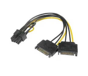 Akasa - SATA-Stromversorgung auf 6+2-Pin-PCIe-Adapter