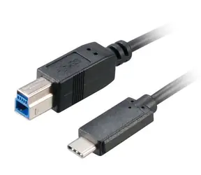 Akasa USB-C 3.1 (M) - USB-B 3.1 (M) 1 m schwarz 