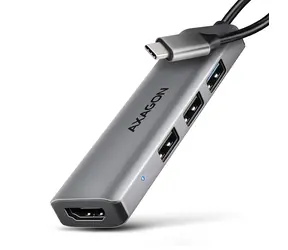 Axagon HMC-H3A, USB 5Gbps Hub, 3x USB-A, HDMI 4k/30Hz, USB-C Kabel 15cm