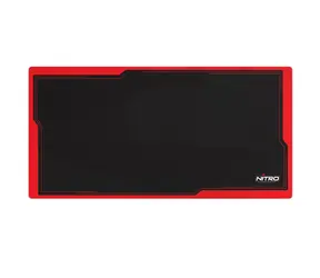 Nitro Concepts Deskmat schwarz-rot / Gaming-Mauspad / 1600x800mm 