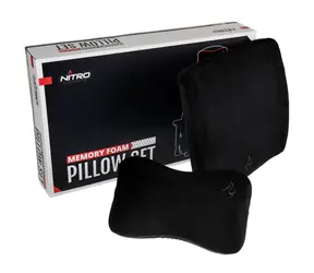 Nitro Concepts Memory Foam Kissenset Schwarz / Für Nitro Concepts Stühle 